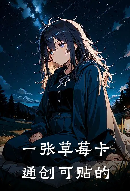 一张草莓卡通创可贴的